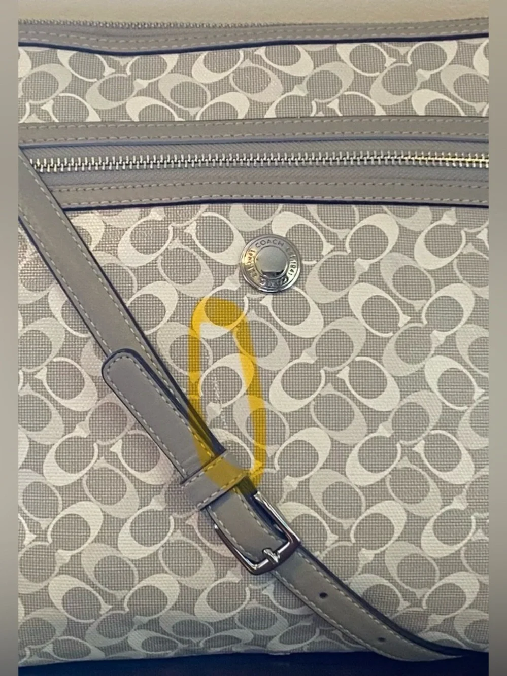 Coach crossbody grey